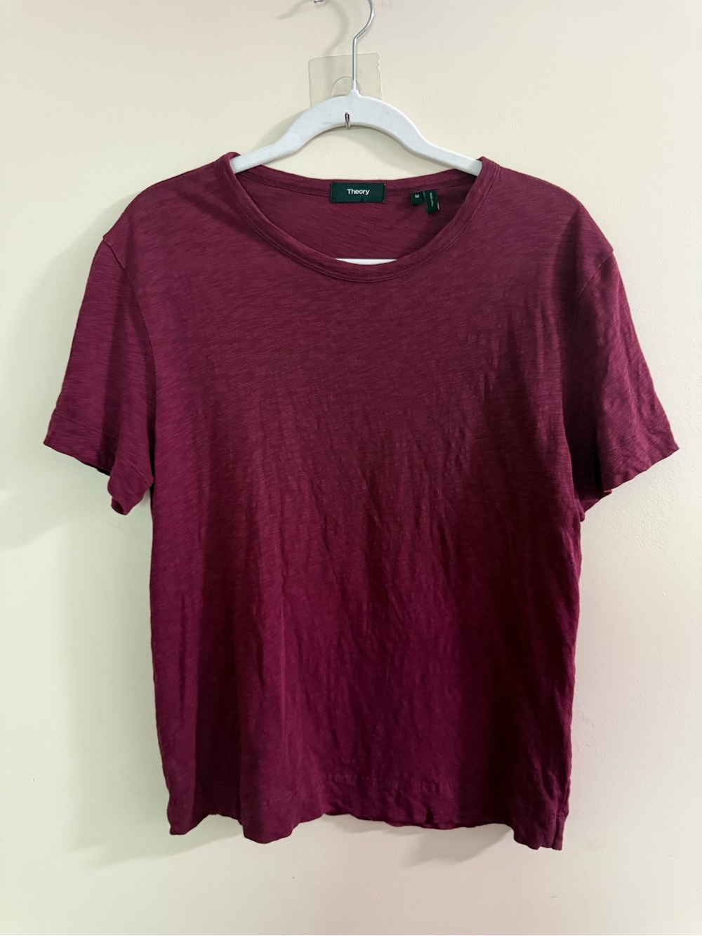 Theory Wine Crewneck Tee